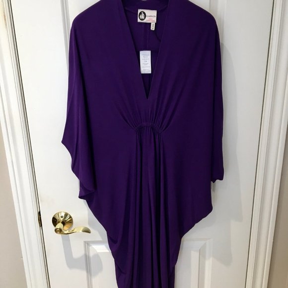 Vibrant violet Lanvin dress, FR34 (flexible), NWT - Picture 4 of 12